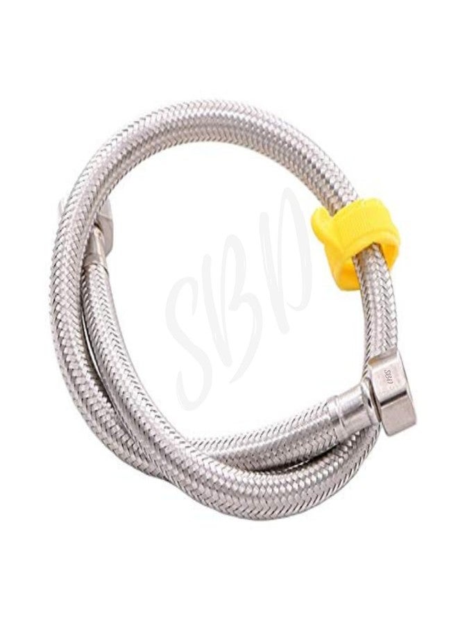 SBD 48" Inch Stainless Steel Connection Pipe for geyser | Connection Pipe for Faucet | Geyser Inlet Pipe | Geyser Outlet Pipe | Hose Pipes - Pack of 2 - Image 5